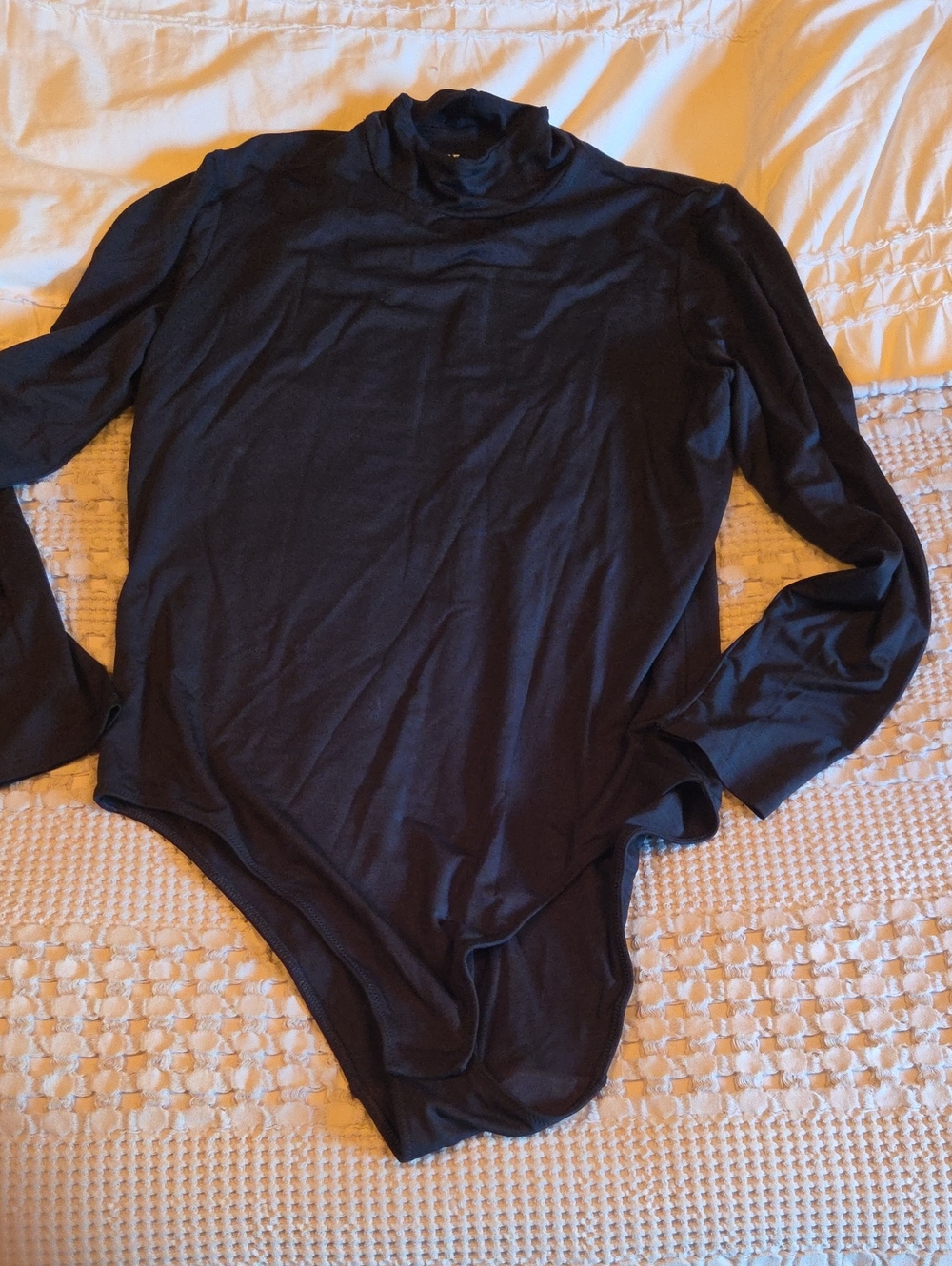 Everlane Black Long Sleeve Bodysuit Xl